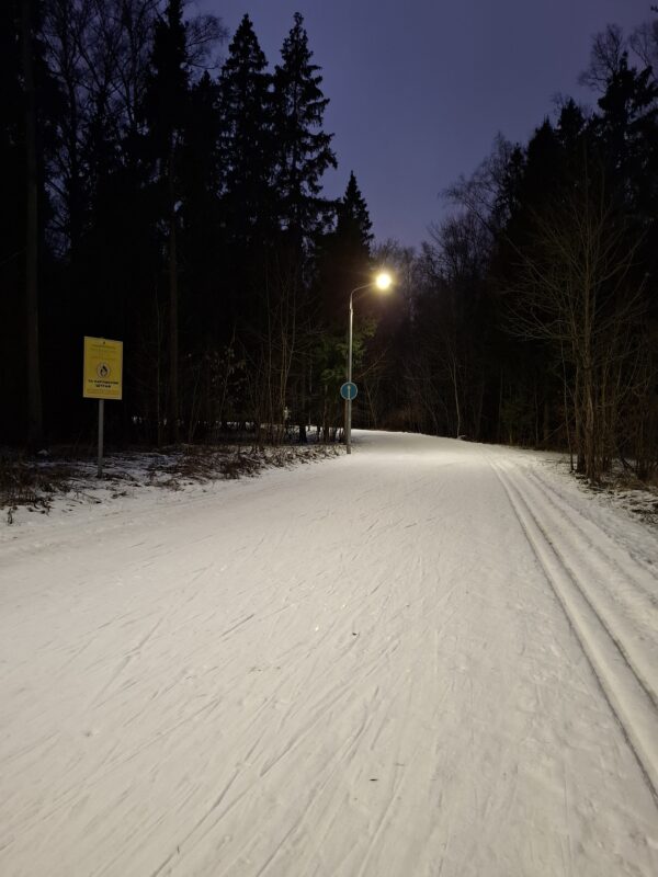 Трасса лыжероллерная Зеленоград Савелки, состояние на 20 декабря 2025 по отзыву, фото 1. 